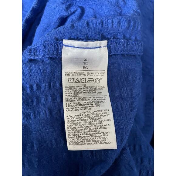 Old Navy Tiered Puff Sleeve Midi Swing Dress Spring Cottagecore Coastal Beachy - Picture 6 of 8